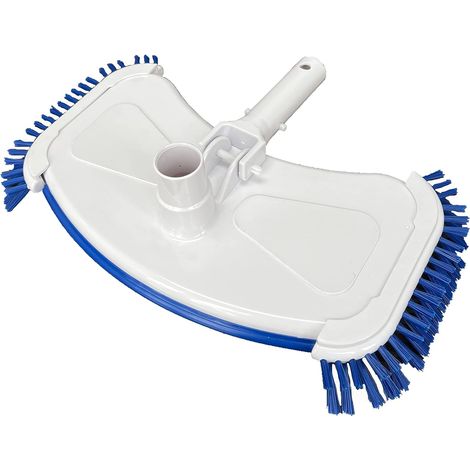 Pool Vacuum Head with Brush - Heavy Duty Suction Cleaner for Inground & Above Ground Swimming Pools, Spas, Hot Tubs - Efficient Debris Removal with Side & Bottom Brushes (1/4)