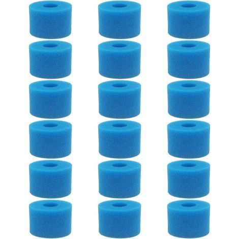 Lot de 18 filtres en mousse lavables et réutilisables pour spa Pure Spa. type S1 (1/5)