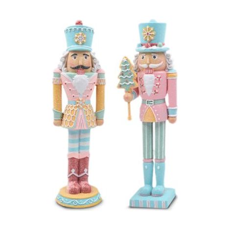 Decorazione Casa Natalizia Schiaccianoci in Resina 36 cm 2 Colori (1/2)