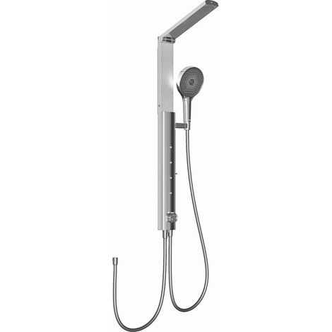 HOROW RainFlexi S1 Foldable Shower System, Adjustable Height Handheld Shower Head with 4 Massage Modes, Large Rainfall Head, Heat-Resistant Hose, Chrome (No Faucet Included) (1/5)