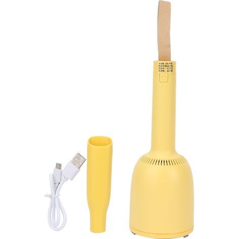 Car Vacuum Cleaner Wireless Portable Miniature Office Desktop Keyboard Vacuum Crumb CollectorYellow (1/5)