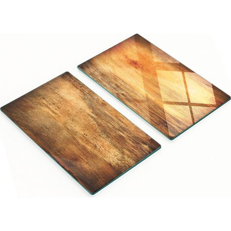 Tablas decorativas de cristal para cortar y servir, de madera marr贸n, 2x30x52 cm