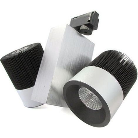 Lampada Faretto Led A Binario Bianco Caldo Doppia Testa Faro 2X15W Cob Regolabile 30W 220V
