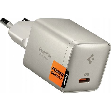 SPIGEN SCHNELL-WANDLADEGERÄT NETZTEIL USB-C TYP-C 30W 1 Stück.
