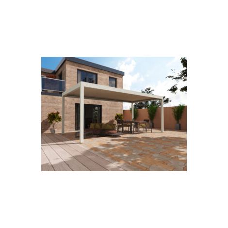 Pergola Bioclimatique Autoportante Motorisée Aluminium 6x3 Blanc O ORIAL France (1/5)