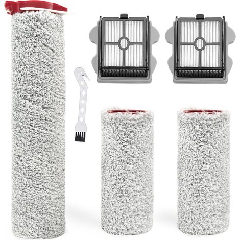 Brosse rotative accessoires pour Roborock Dyad Pro, Dyad Pro Combo Pièces de rechange pour aspirateur eau et poussière, 2 brosse rotative + 2 filtres Hepa + 1 brosse (1/5)