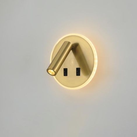 LED-Leselampe mit 2 Schaltern, Wandleuchte, verstellbare Leselampe, 350°/90° schwenkbare Nachttischlampe fürs Schlafzimmer (1/5)
