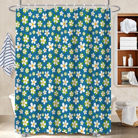 Kit rideau de douche en polyester 180x180 naturel rideau imperméable pour se sentir en vacances chez soi (1/5)