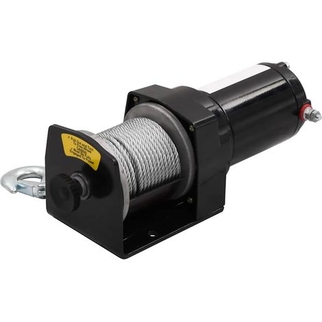 12 V Treuil électrique 1360 KG avec fil et plaque de montage (1/5)