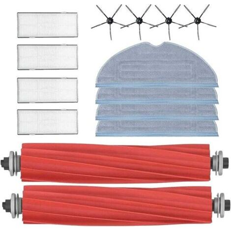 Accessoires pour Roborock S7,pièces de Rechange pour Roborock S7,2 Brosse Principale,4 filtres à air,4 lingettes de Rechange,4 brosses latérales en pour Xiaomi Roborock S7 S70 S75 S7Max S7Maxv T7s (1/5)