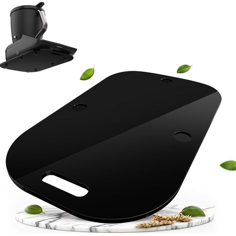 Planche Coulissante Pour Thermomix TM7 - Acrylique Noir - Patins Téflon 360° - Protection Plan De Travail (1/5)