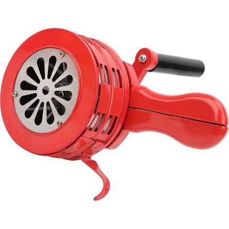 Sirène à manivelle rouge, alarme manuelle Portable pour les troupes scolaires, alarme 120db (1/5)