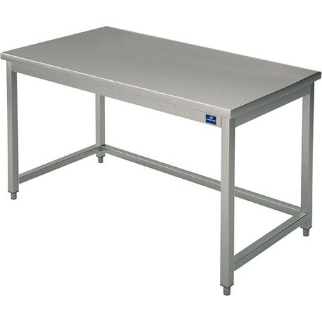 Table Inox de Travail sans Etagère et sans Dosseret Gamme 700 mm - Virtus