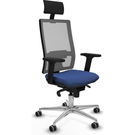 Piqueras y Crespo Horna Chaise de bureau bleu marine (1/3)