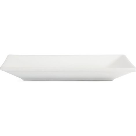 Plat Rectangulaire de Service en Porcelaine Blanche 200 x 130 mm - Lot de 6 - Olympia