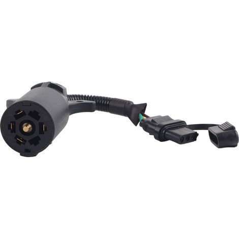 Adaptateur de prise de remorque 6-24V 7 à 4 broches convertisseur de connecteur de prise ronde de lame pour attelage de caravane (1/5)