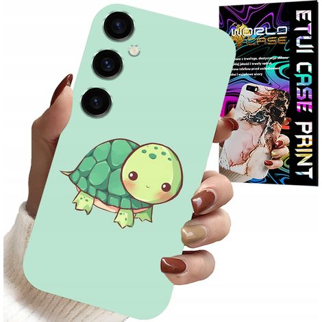 Hülle für Samsung Galaxy S24 – niedliche Schildkrötenmotive für Kinder + Glas (1/5)
