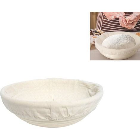 Panier de fermentation pour pain – Ustensiles de cuisine – Ustensiles de pâtisserie – 20 x 20 x 8 cm – Beige (1/5)