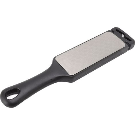 Pierre à aiguiser double face rapide, bâton d'affûtage multifonction pour couteaux de cuisine, outils ménagers noirs. (1/5)
