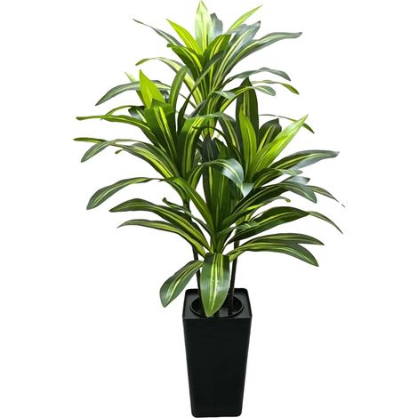 Planta artificial, para uso en interiores, aspecto realista, verde. (1/2)