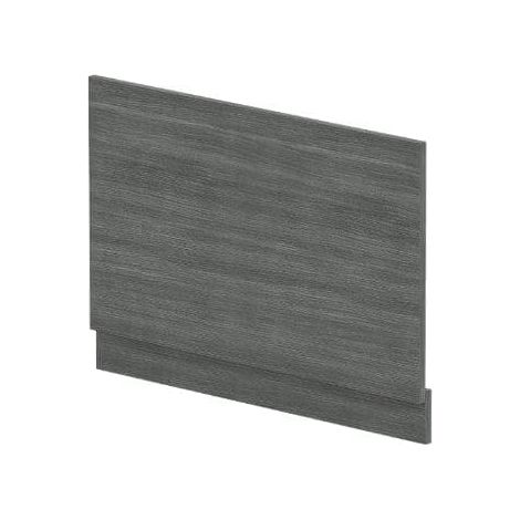 Nuie Anthracite Woodgrain 800mm End Bath Panel with Plinth - MPD513N (1/5)