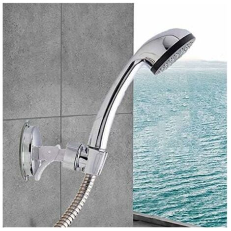 ALLIANDISSupport Pommeau Douchette, Accroche Douche à Main Ventouse, Fixation Pommeau Douche Mural, Curseur Douche Universel Remplaçable Curseur(Bracket) (1/3)