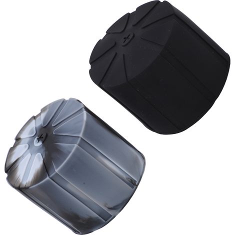 Lot de 2 bouchons d'objectif universels en silicone, protecteurs anti-poussière et étanches pour objectifs reflex numériques. (1/5)