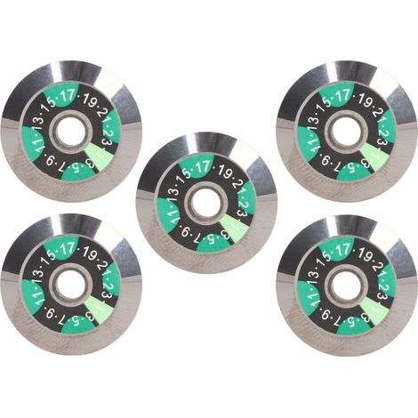 Lames de coupe tungstène 20mm pour fibre optique, 5 pièces, alésage 4mm, haute dureté et finition superfine.