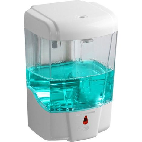 Distributeur Gel Hydroalcoolique Mural - Distributeur Savon Automatique Sans Contact 700 ML pour Salle de Bain, Toilettes, Lieux Public - Idéal Gel Hydroalcoolique Mains (1/4)