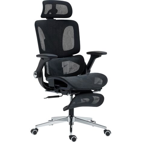 Ergonomic Office Chair-- High Back Mesh Desk Chair-- Black (1/5)