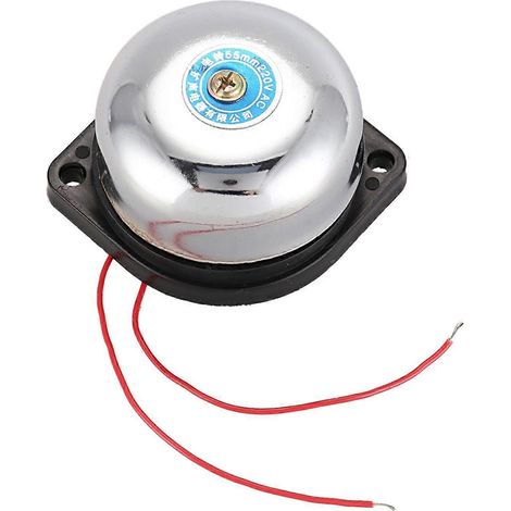 Sonnette électrique d'alarme incendie de 55 mm de diamètre, 220 V CA (1/5)