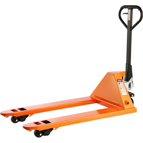 Mophorn Transpallet manuale, capacità 3 tonnellate, con forche da 1620 x 685 x 1225 mm per la movimentazione di materiali. Altezza di sollevamento delle forche regolabile da 85 a 180 mm (1/5)