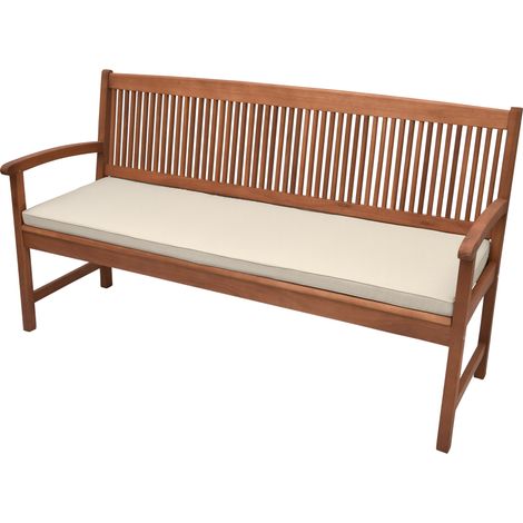Beautissu Bankauflage Base BK	Natur, 180x48x5 cm