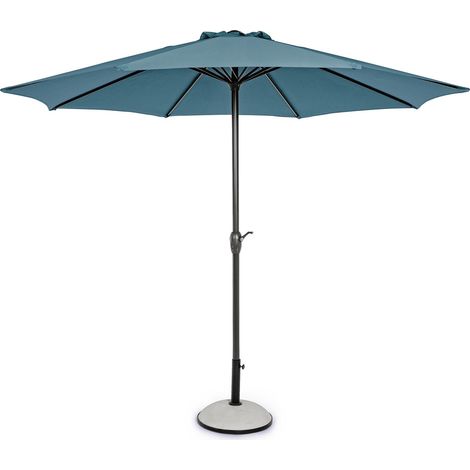 Ombrellone palo centrale "Kalife" in alluminio verniciato a polvere per giardino e balcone Ø 270 cm -Burgundy (1/4)