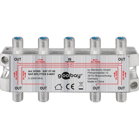 Goobay 67005 Adaptador de Cable Plata - Adaptador para Cable (Hembra/Hembra, Plata) (1/5)