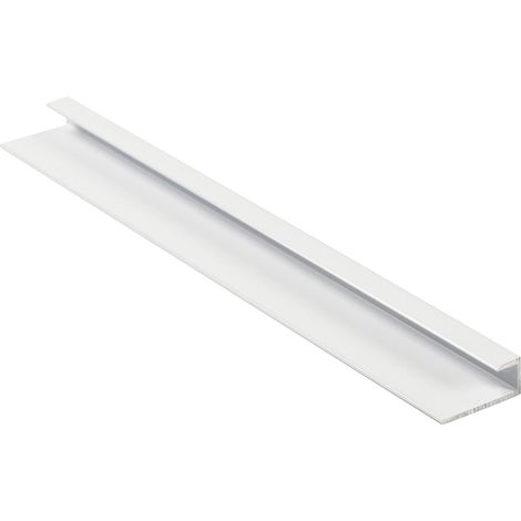 Grosfillex Einfass-Profil 2,6 m 6 x 5,5 mm Alu weiß Leiste (1/2)
