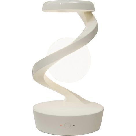 Lampe boule 3D en lévitation RGB, veilleuse LED flottante et tournant dans l'air avec lampe lune LED blanche (1/5)