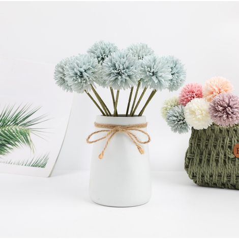 Chrysanthemum Artificielle - Boule Floral en Plastique - Décoration pour Mariage Maison Hôtel Photographie - 6 Pièces (1/5)