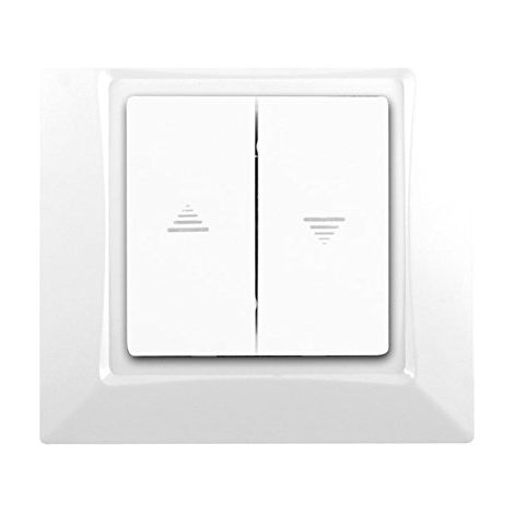 INTERRUPTOR PERSIANAS SIEMENS DELTA ONE COMPLETO BLANCO SIE003711