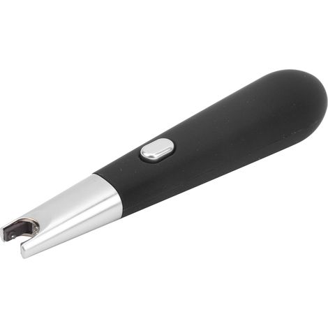Briquet USB à impulsion rechargeable, mini briquet portable pour bougie, usage intérieur et extérieur, noir (1/5)