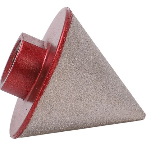Fraise à chanfreiner diamant 60° grain 80, 48mm, outil perçage pour céramique marbre, filetage 5/8-11in (1/5)