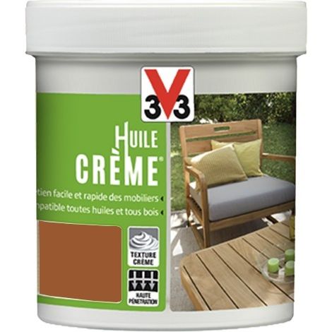 Huile crème V33 Teck 0,5 L (1/3)