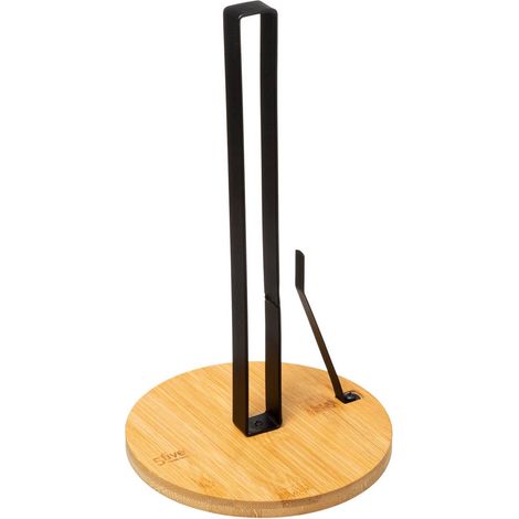 Support mural pour essuie-tout NERA, 28 cm, porte-rouleaux de cuisine avec arrêt de feuille, design moderne 5five (1/4)