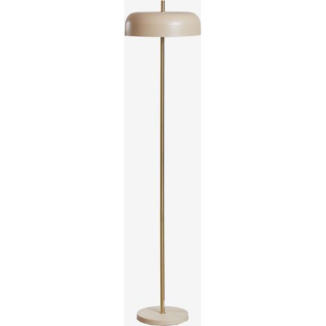 Sklum – Lampadaire en métal Gorana – Hauteur 153 cm – Abat-jour large E27 – Couleur beige nude – Pour intérieur – IP20 (1/5)