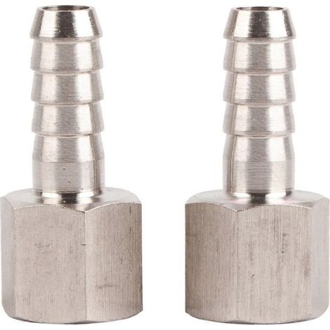Stück 3/8 Zoll BSPP Innengewinde-Verbinder Schlauchtülle Pneumatik-Schnellkupplungsverbinder (3/8 Zoll – 10 mm)