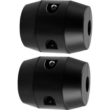 2 Pièces Boule de Lestage en Plastique Noir Flexible de Robinet (1/5)