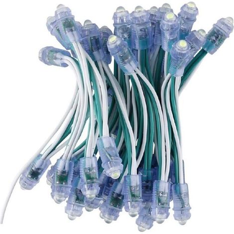 50 Led Luce Verde Punti Luci Luminosi Effetto Cielo Stellato Da Incasso 12v (1/3)