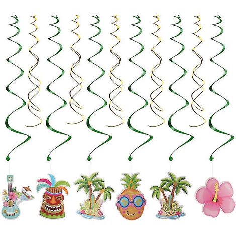 12-teiliges Set hängender Spiralen zur Dekoration