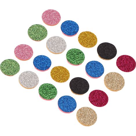 20 coussinets de feutre de rechange pour diffuseurs d'huiles essentielles, bracelets et colliers, lot de 20, diamètre 0,8 pouce (1/5)