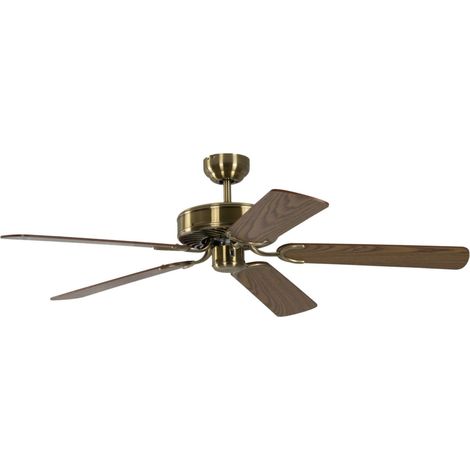 Ceiling Fan Potkuri Antique Brass / Oak
